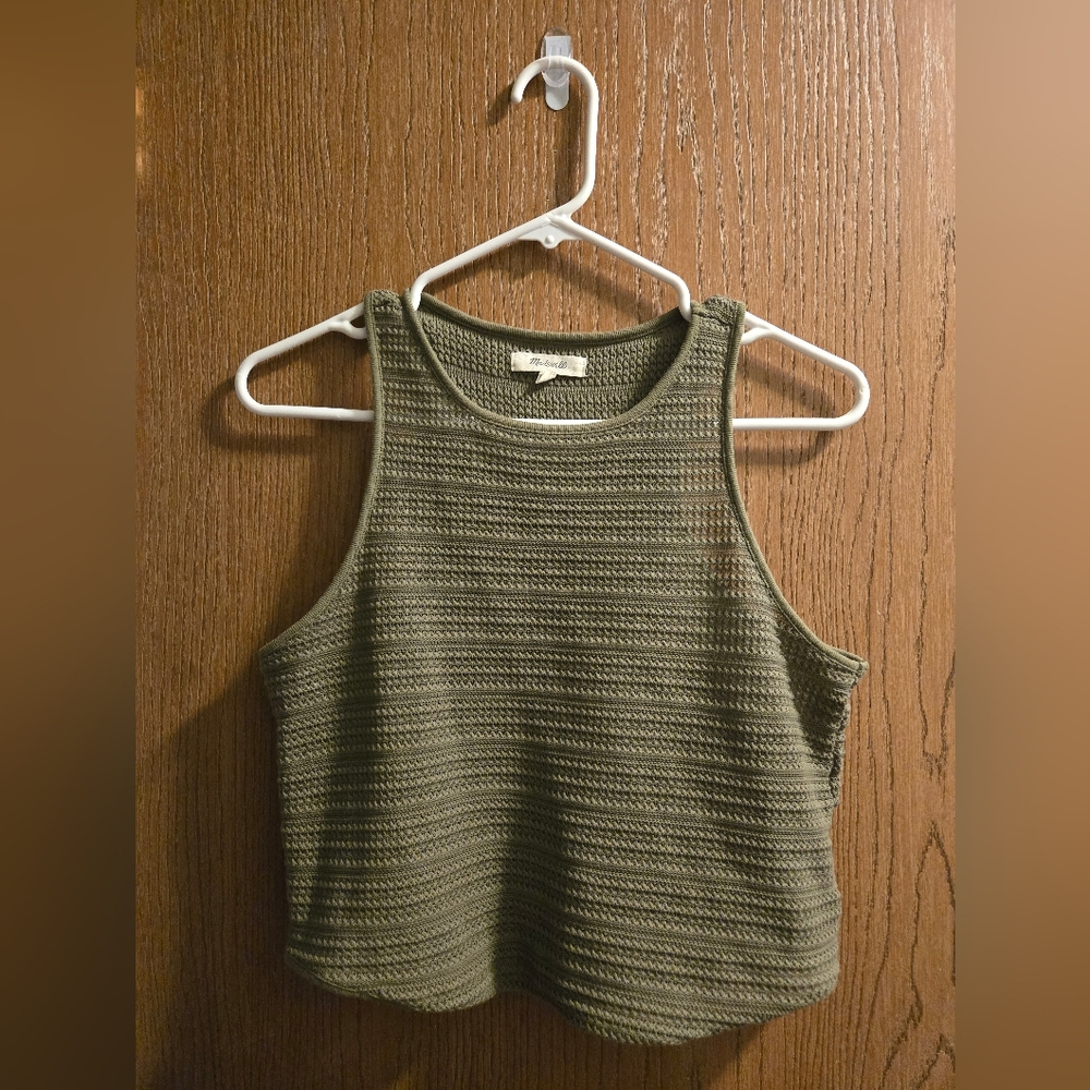 Madewell Olive Green Knit Tank Top